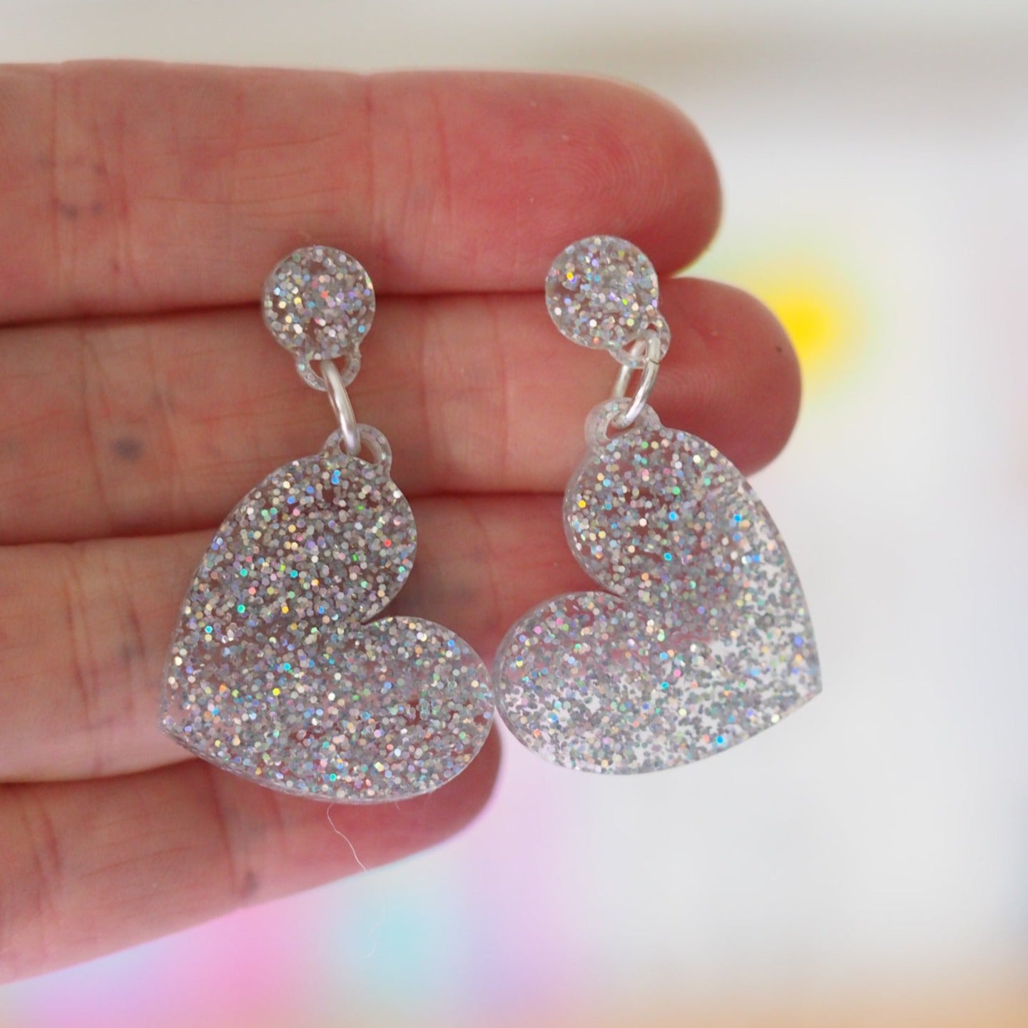 Heart Acrylic Earrings