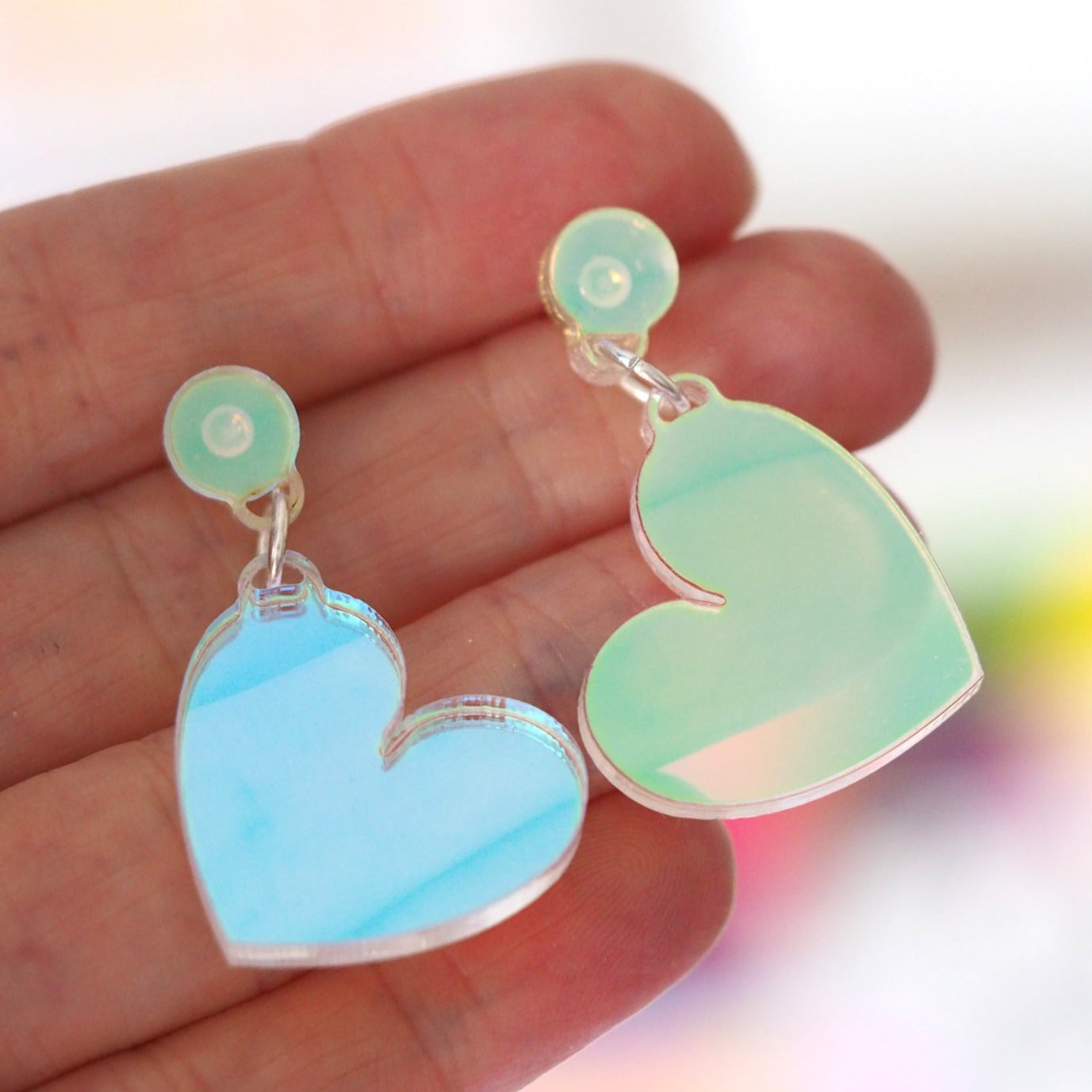 Heart Acrylic Earrings