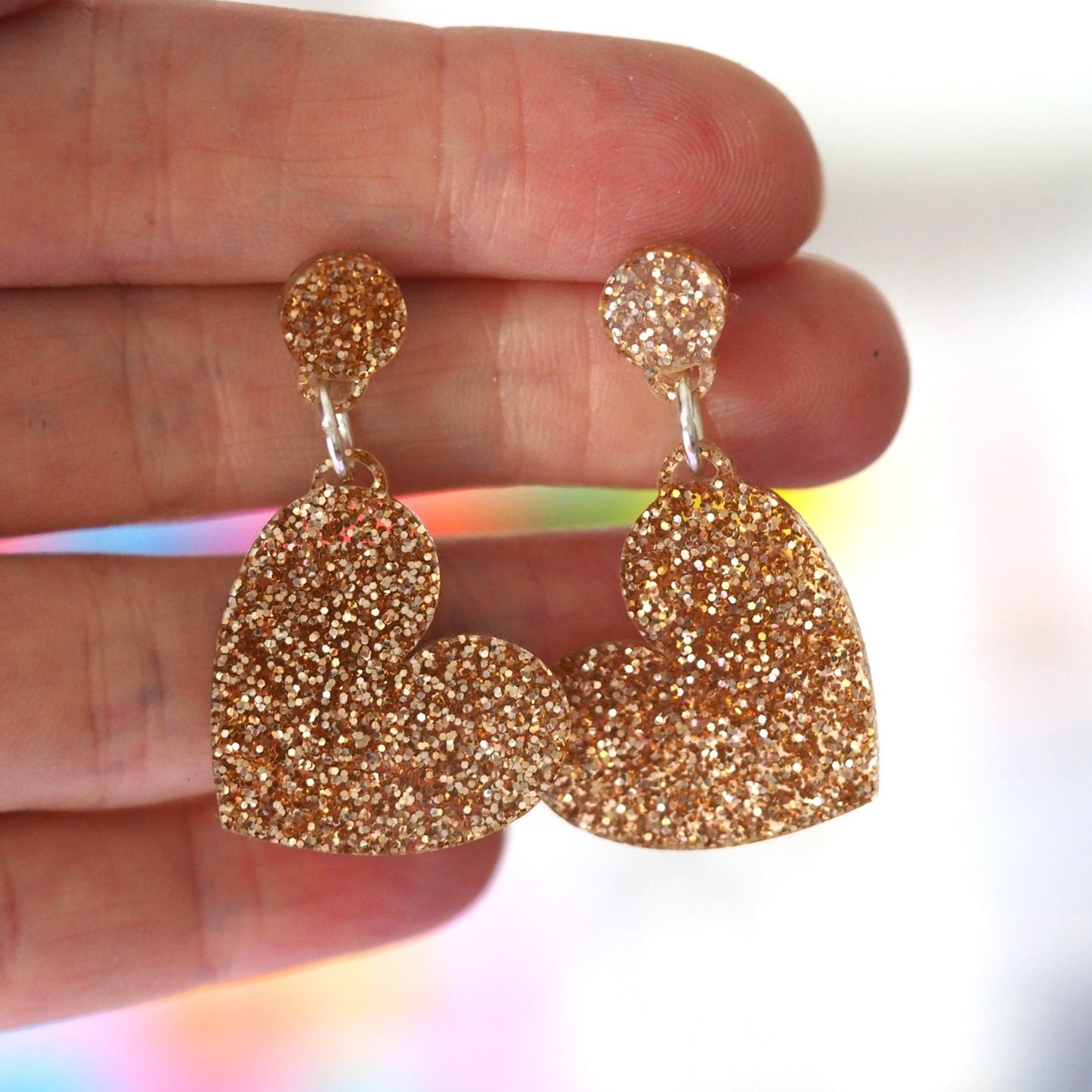 Heart Acrylic Earrings