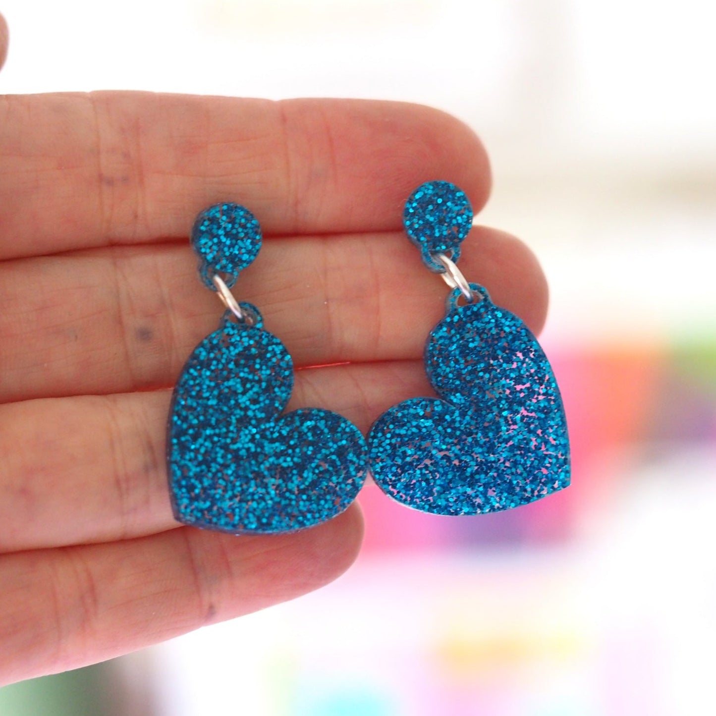 Heart Acrylic Earrings