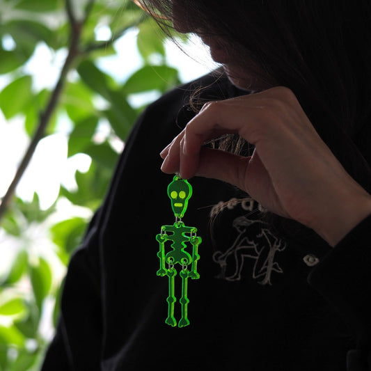 Skeleton Necklace - Bright Acrylic