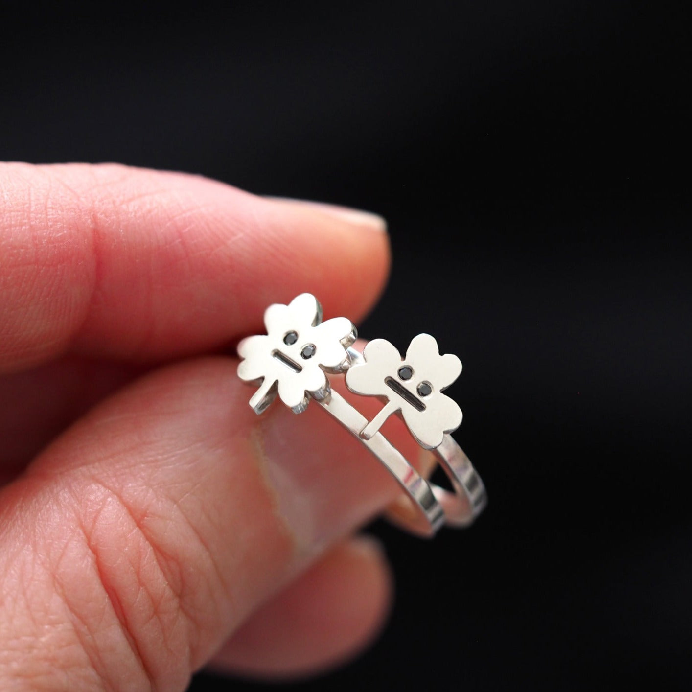 Clover Rings - Recycled Sterling Silver