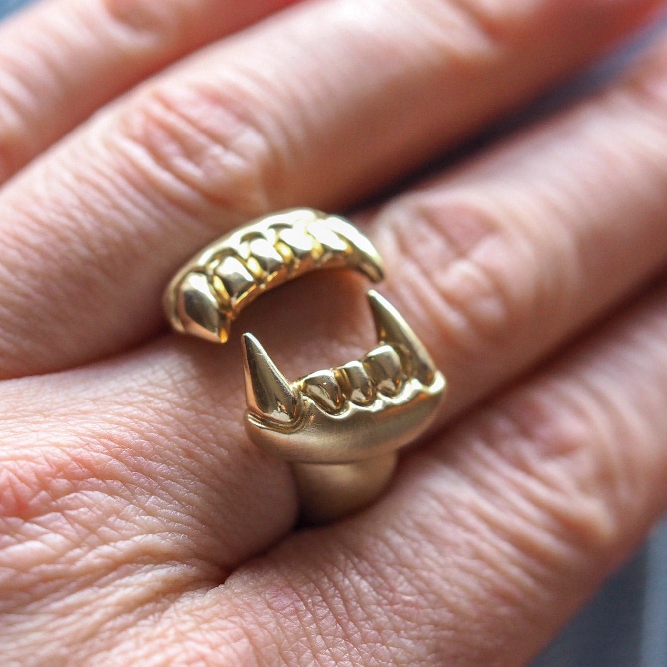Fangs Ring - Recycled 9ct Yellow Gold