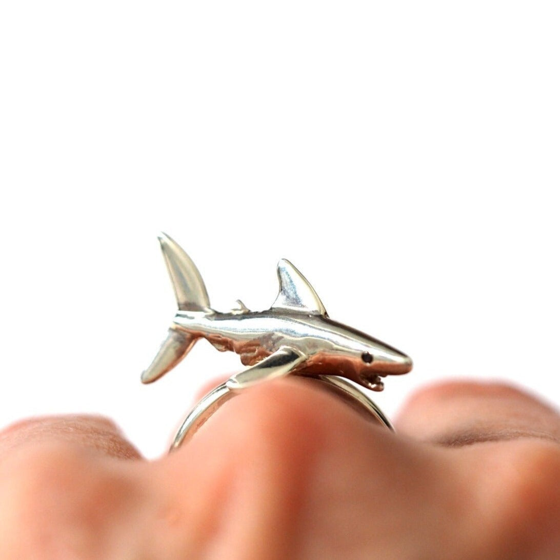 Shark Ring - Recycled Sterling Silver