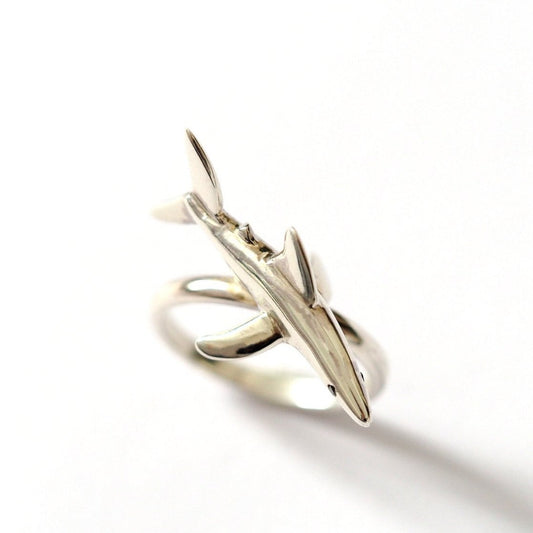 Shark Ring - Recycled Sterling Silver