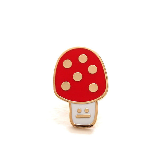 Toadstool Enamel Pin