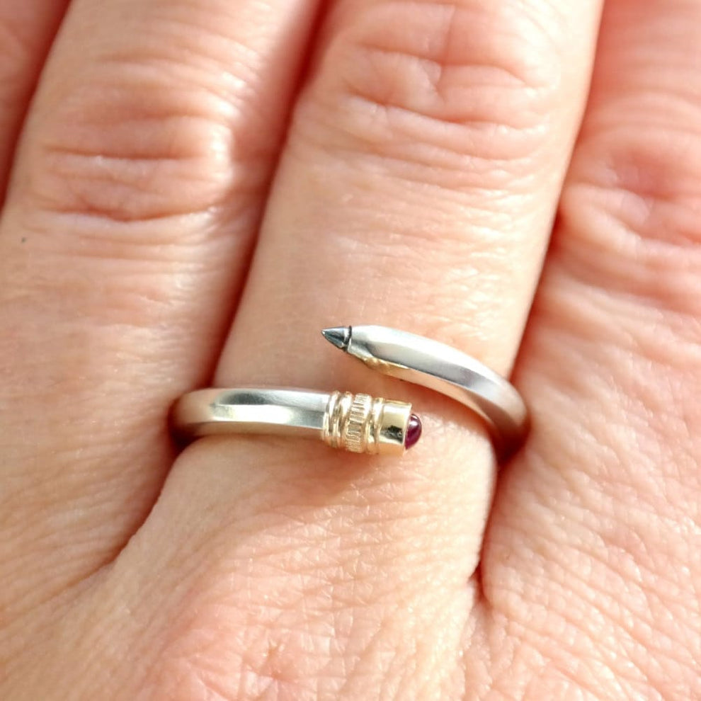 Pencil Ring - Ruby – RockCakes