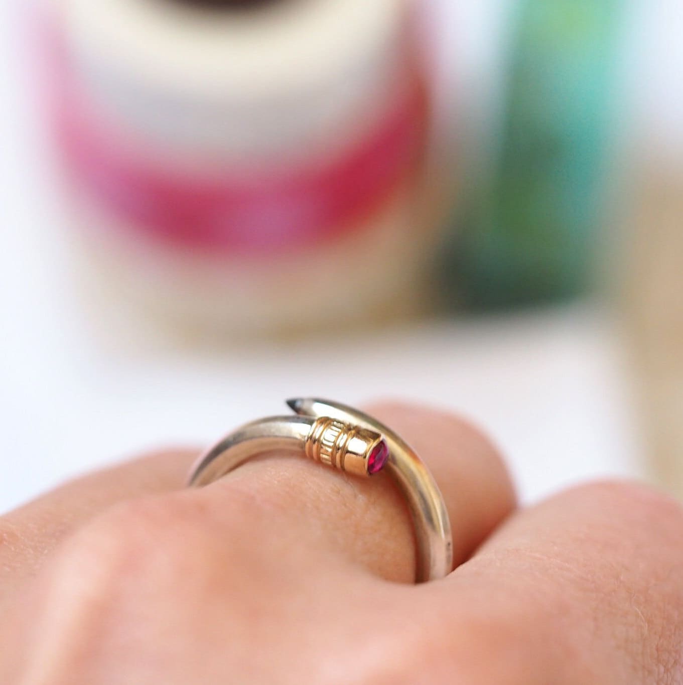 Pencil Ring - Ruby – RockCakes