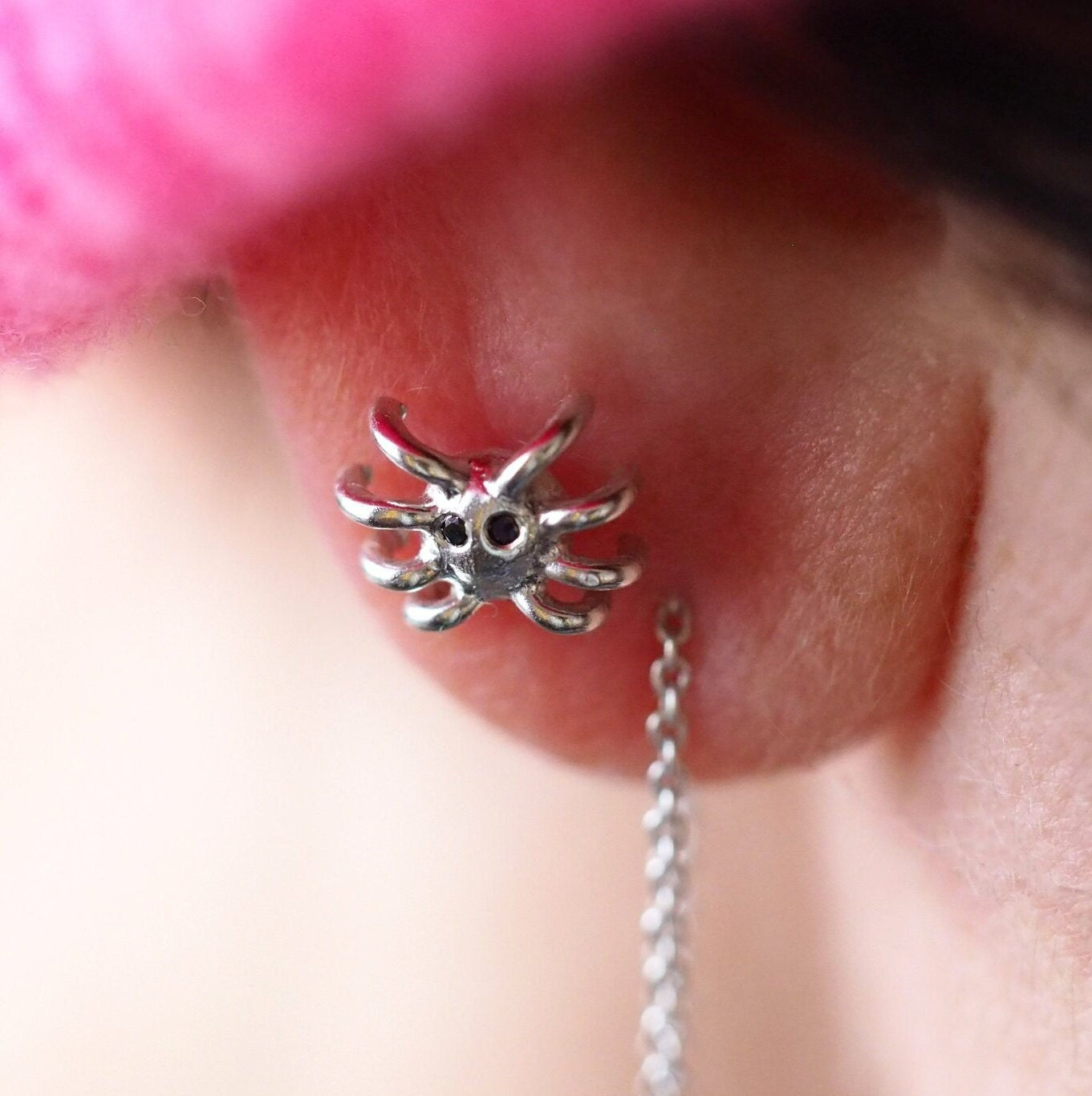 Tiny Spider Earrings