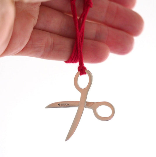 Scissor Necklace - Recycled Sterling Silver