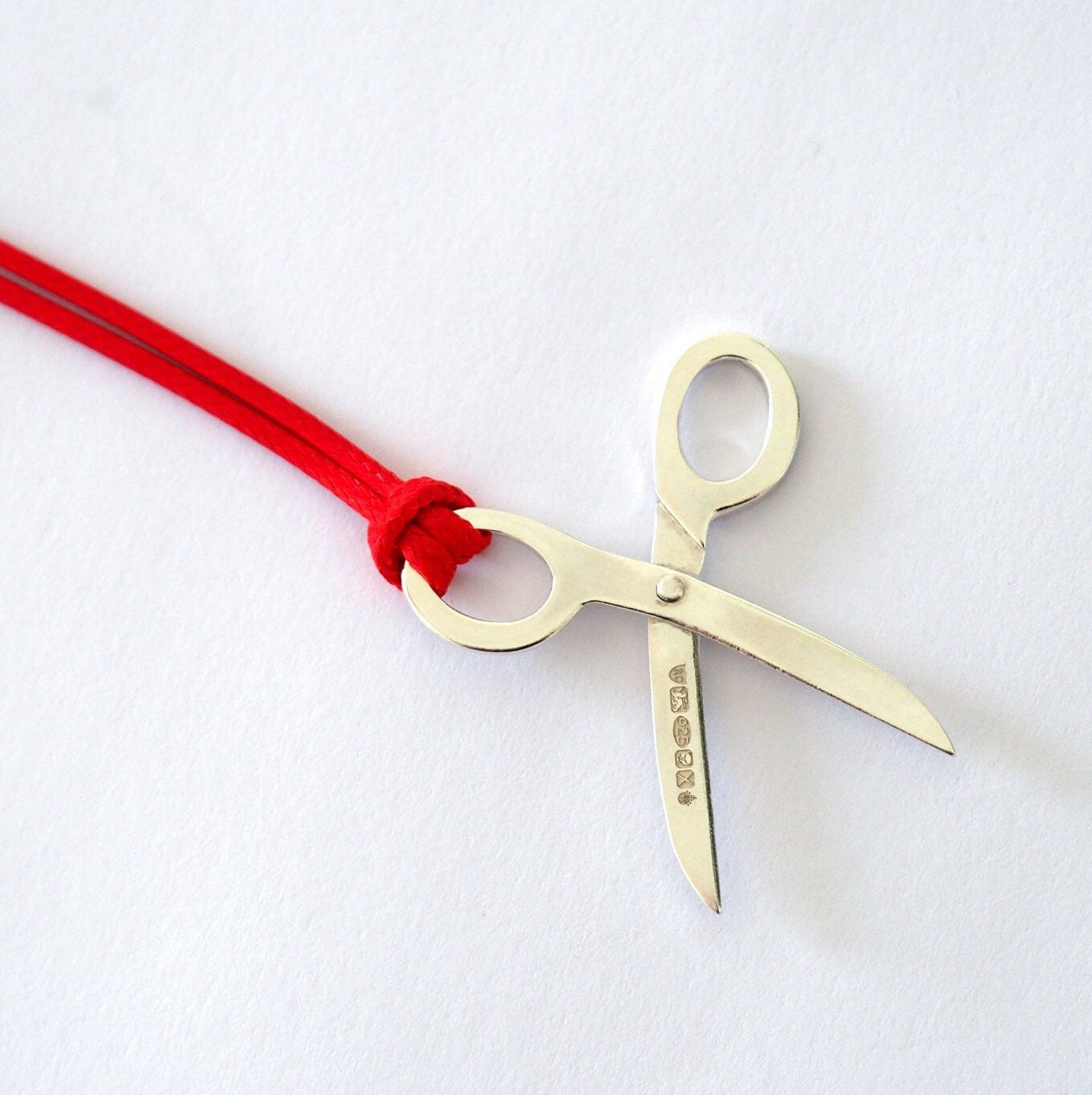 Scissor Necklace - Recycled Sterling Silver