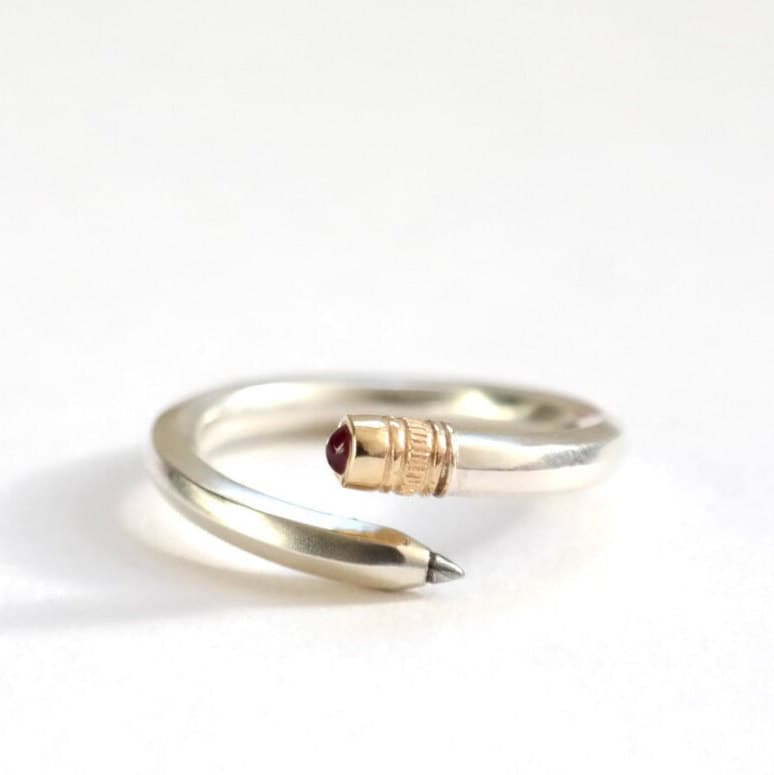Pencil Ring - Ruby – RockCakes