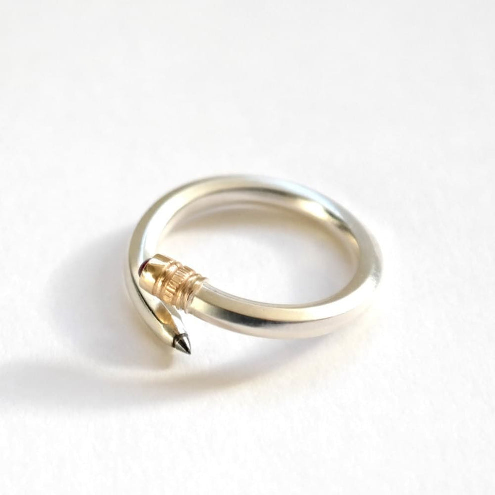 Pencil Ring - Ruby – RockCakes