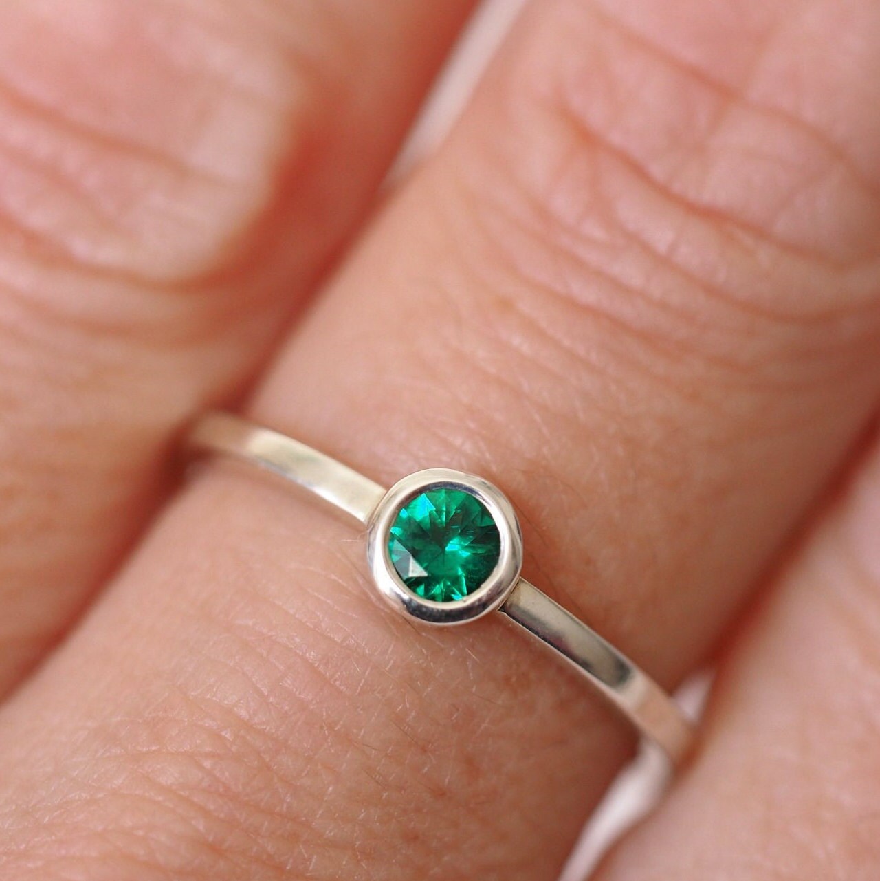 Colourful Solitaire Ring