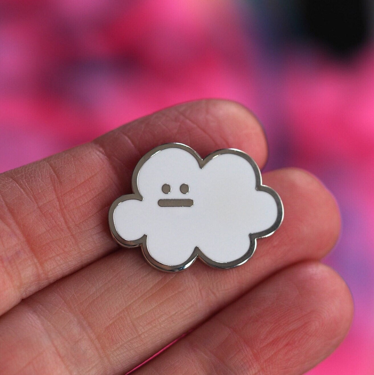 Puffy Cloud Enamel Pin