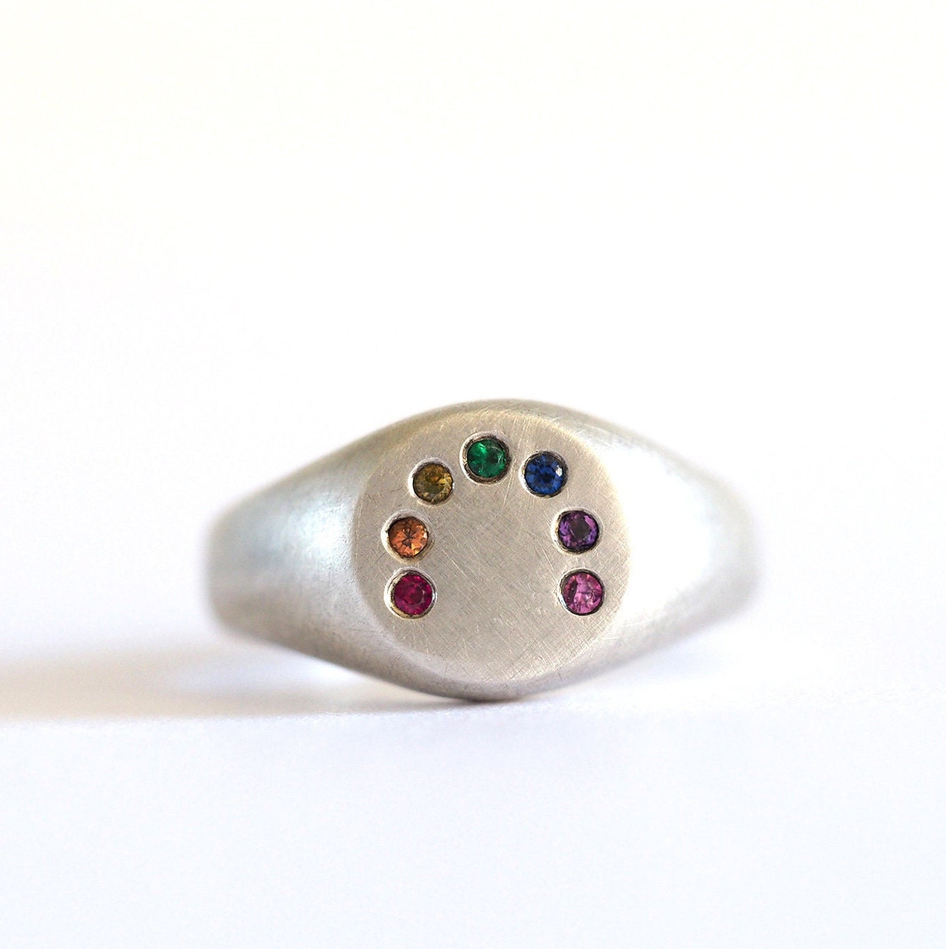 Rainbow Signet Ring