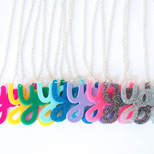Yay Necklace - Bright Acrylics