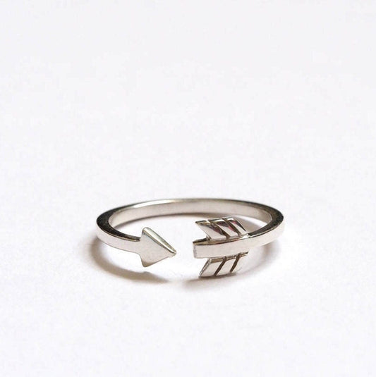 Cupid Arrow Ring - Recycled Sterling Silver.