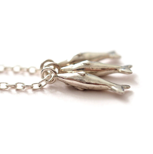 Sardine Necklace - Recycled Sterling Silver