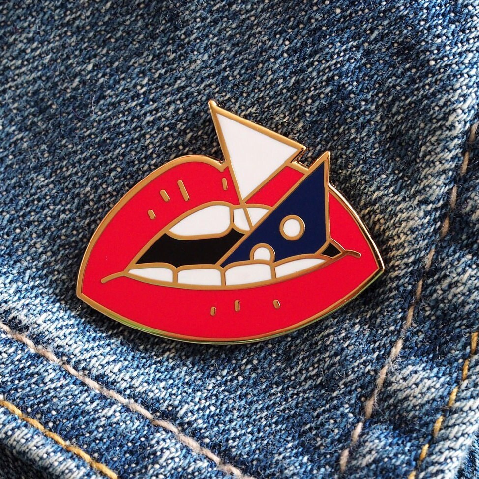 Loose Lips Sink Ships Enamel Pin