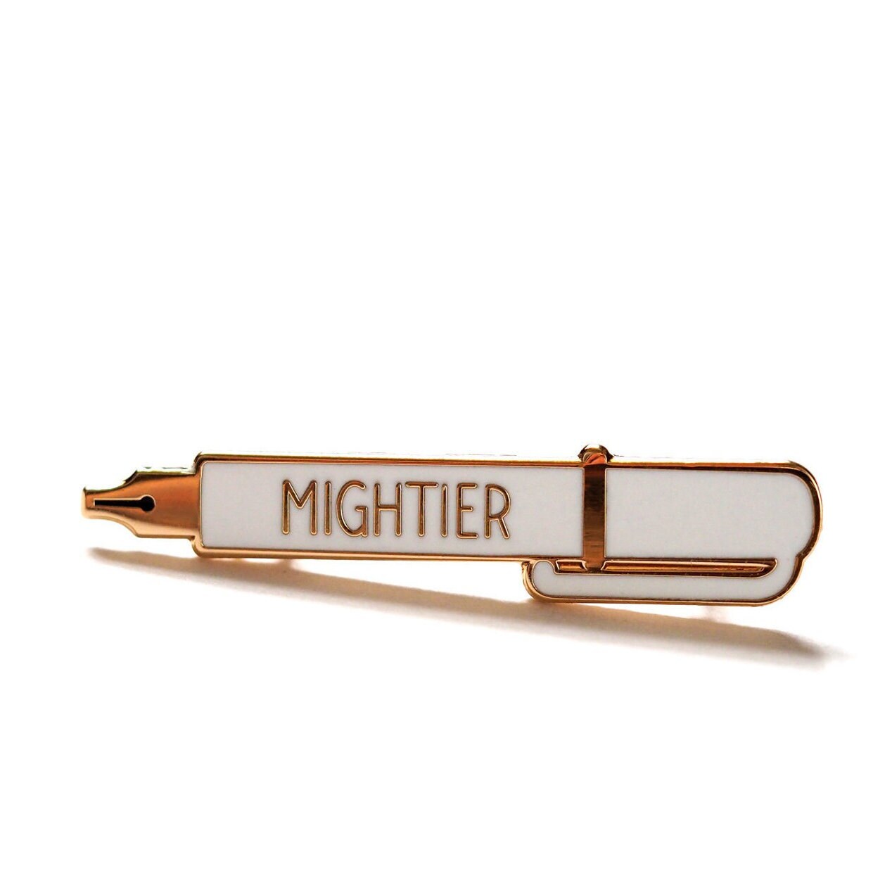 The Pen is Mightier than the Sword Enamel Pin