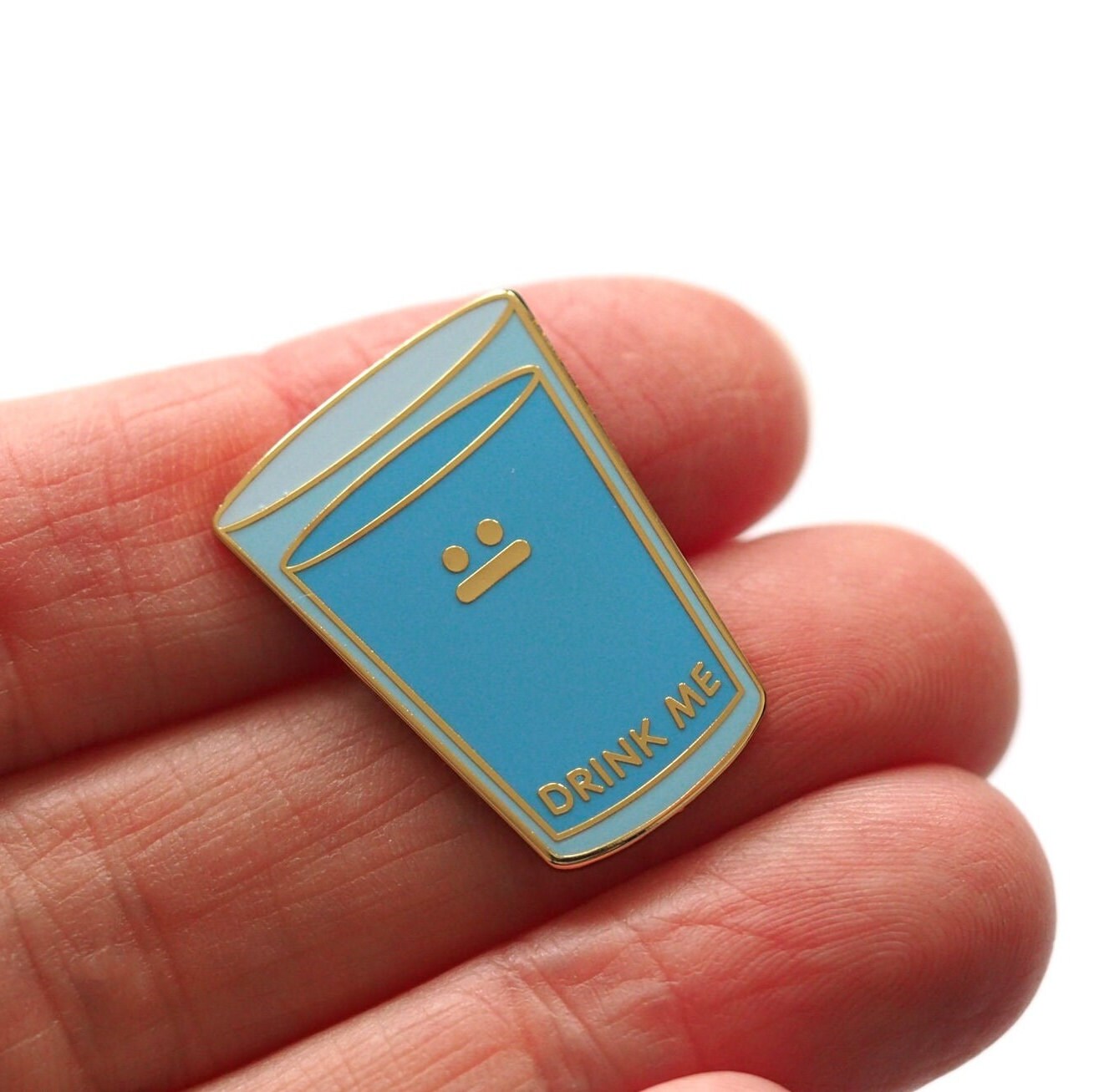 Drink Me Enamel Pin - Stay Hydrated