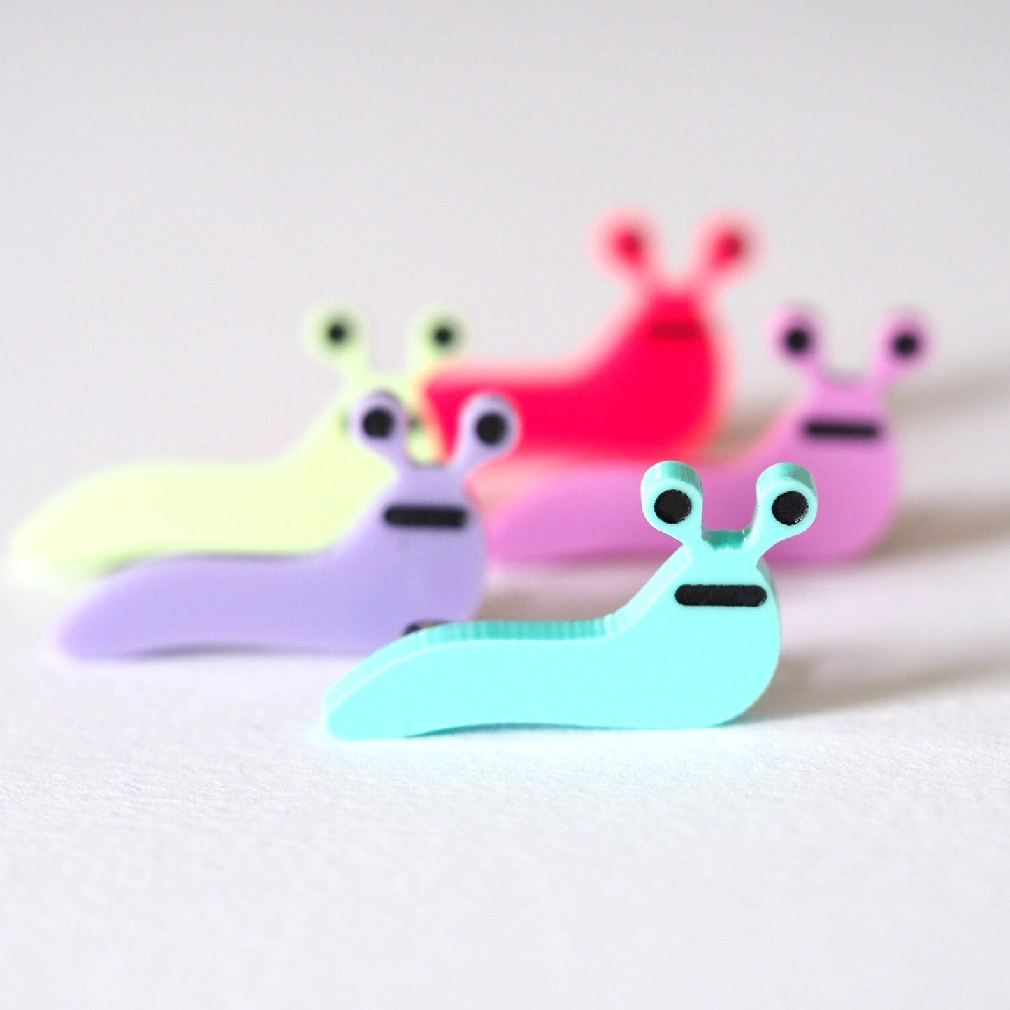 Slug Brooch - Bright Acrylic