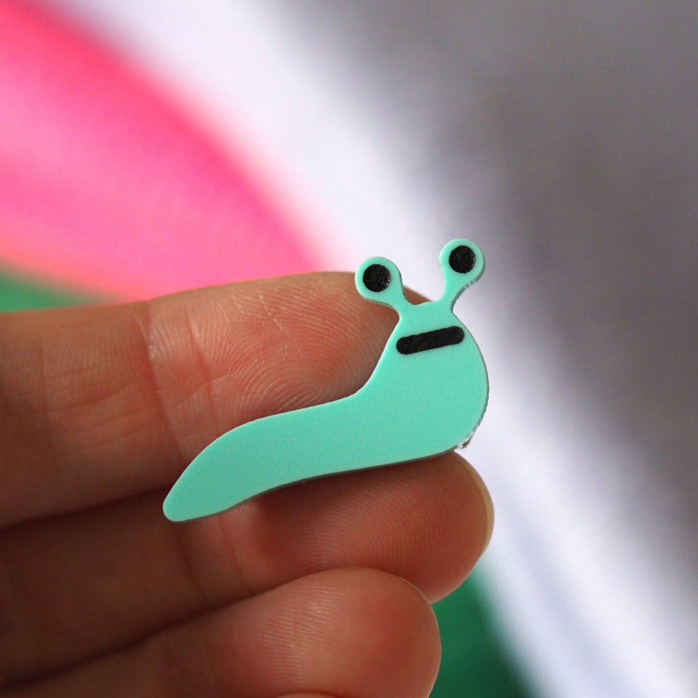 Slug Brooch - Bright Acrylic