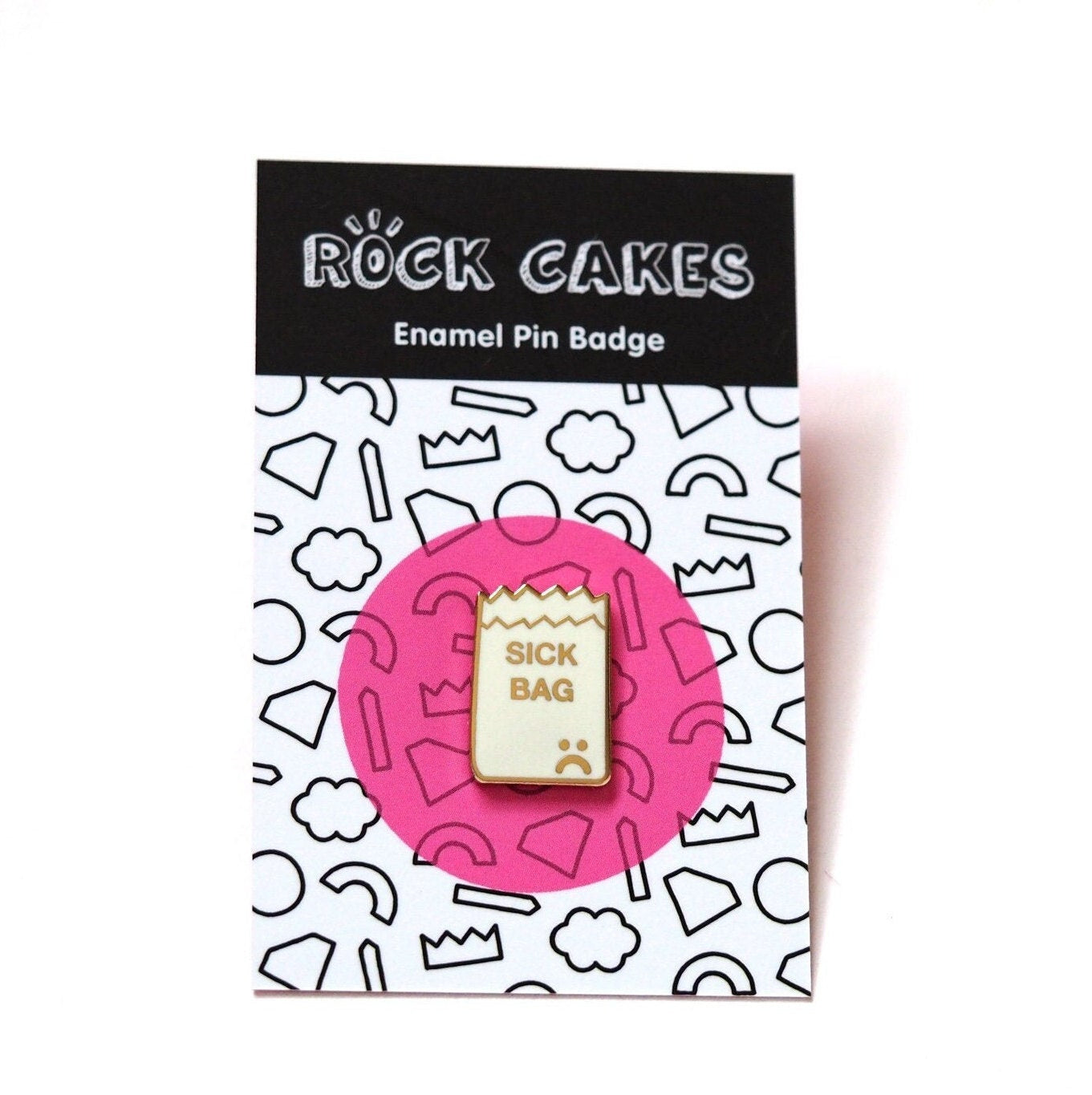 Sick Bag Enamel Pin Badge