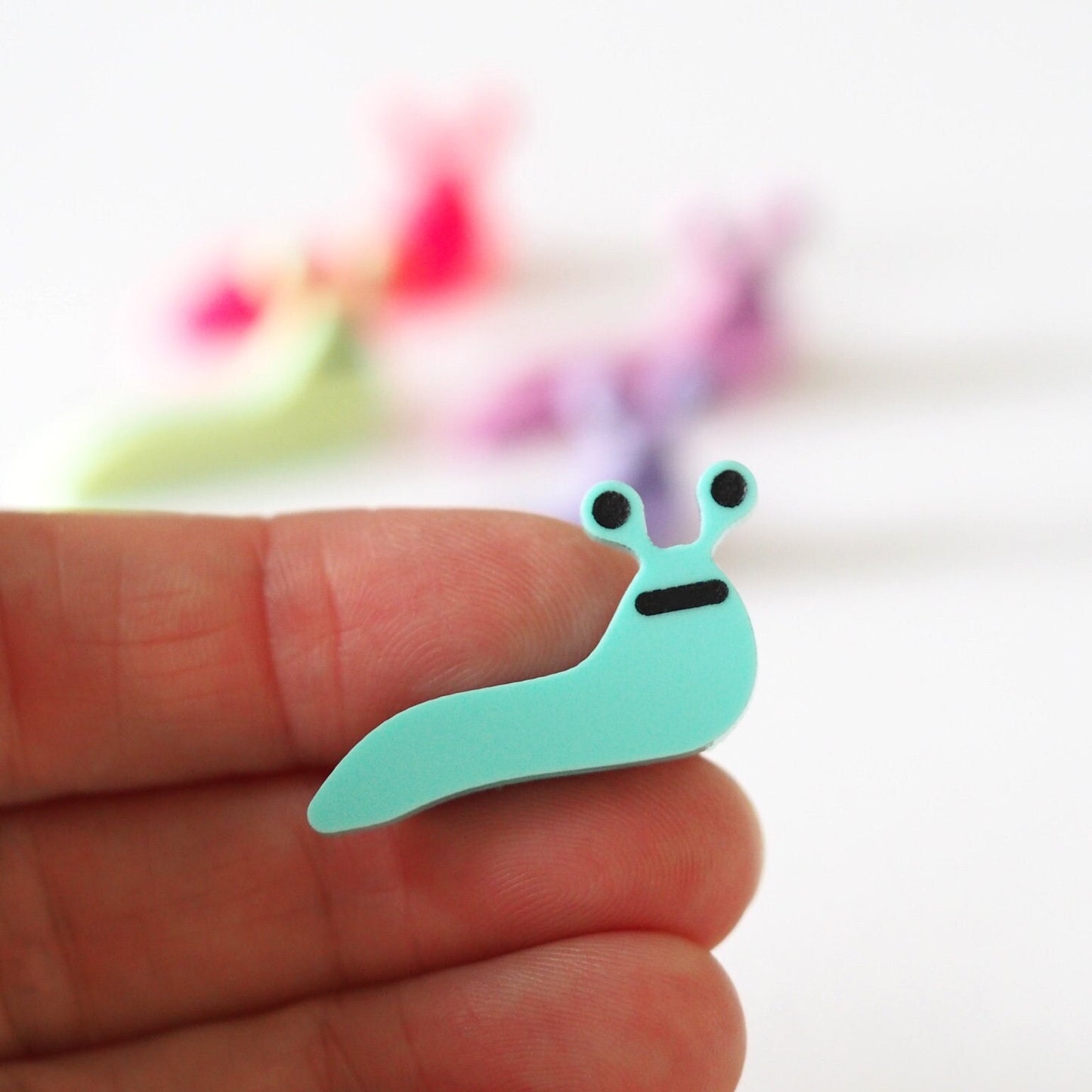 Slug Brooch - Bright Acrylic