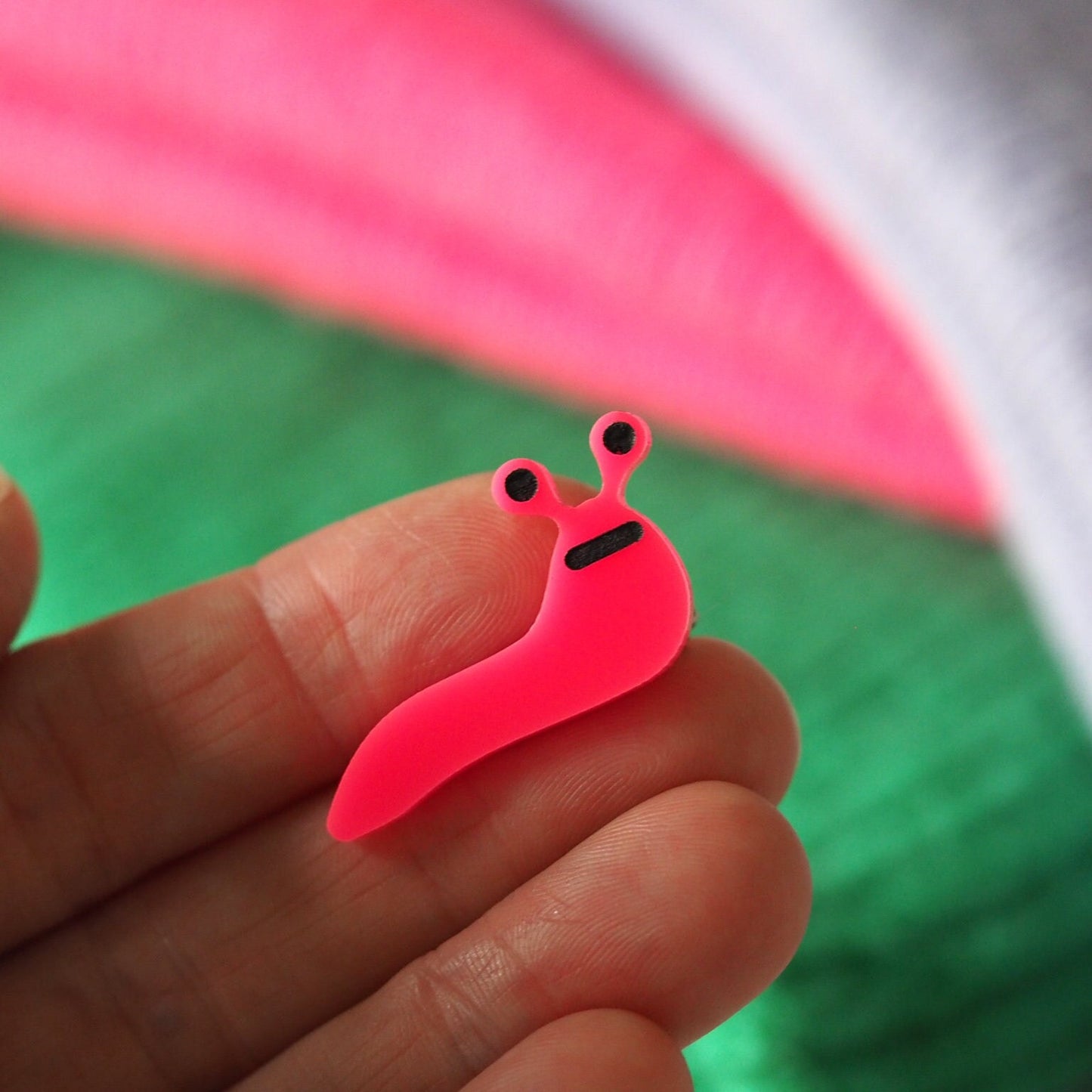 Slug Brooch - Bright Acrylic